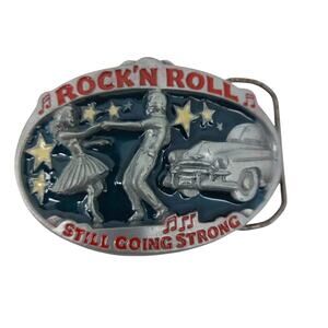 Great American Buckle Rock'N Roll Belt Buckle 50s Rockabilly